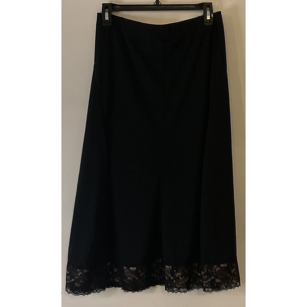 Emma James Lace Bottom Hem Midi Office Holiday Skirt - Picture 2 of 8